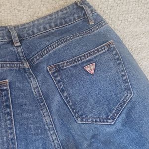 Guess Cropped Straight Leg Jeans